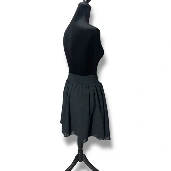A New Day NWT XL Ebony Fully Lined High Wide Waistband Fit and Flare Mini Skirt - Picture 3 of 15